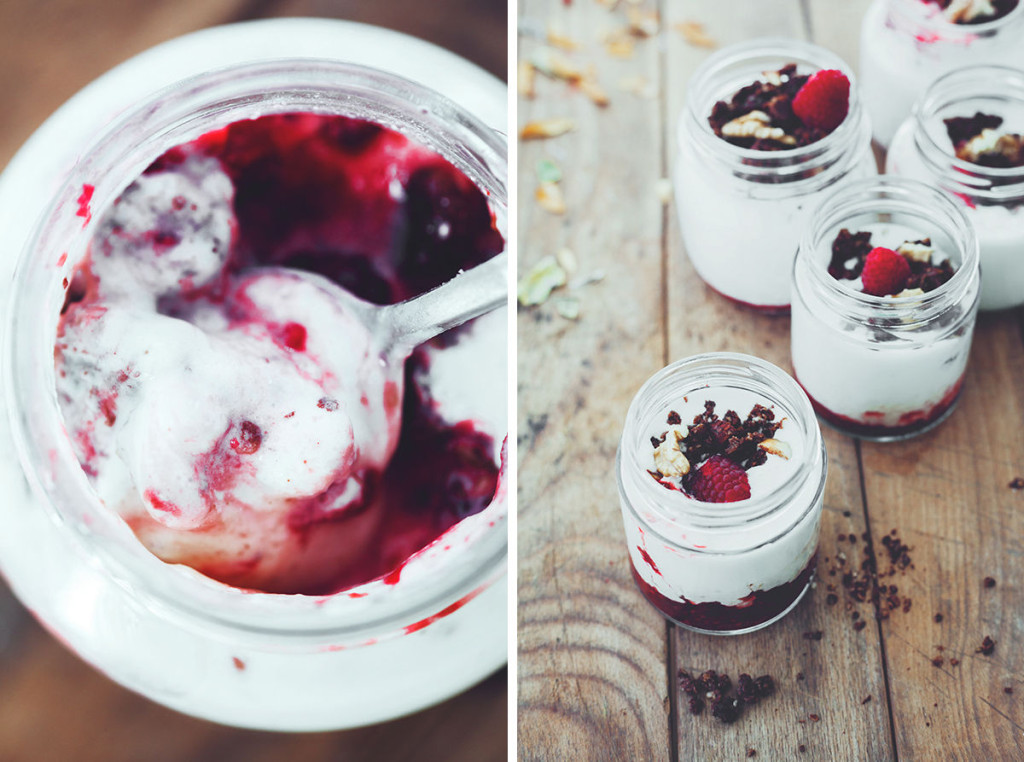 CREMA DE MASCARPONE, FRAMBUESAS Y GRANOLA Veggie Boogie