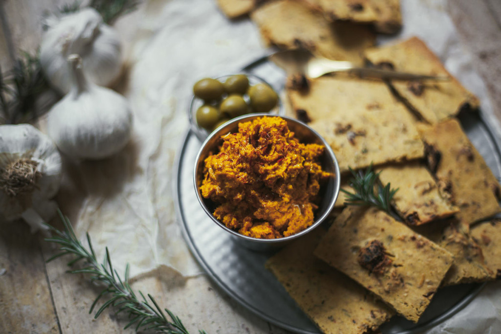 APERITIVO DE PATÉ CON CRACKERS Veggie Boogie
