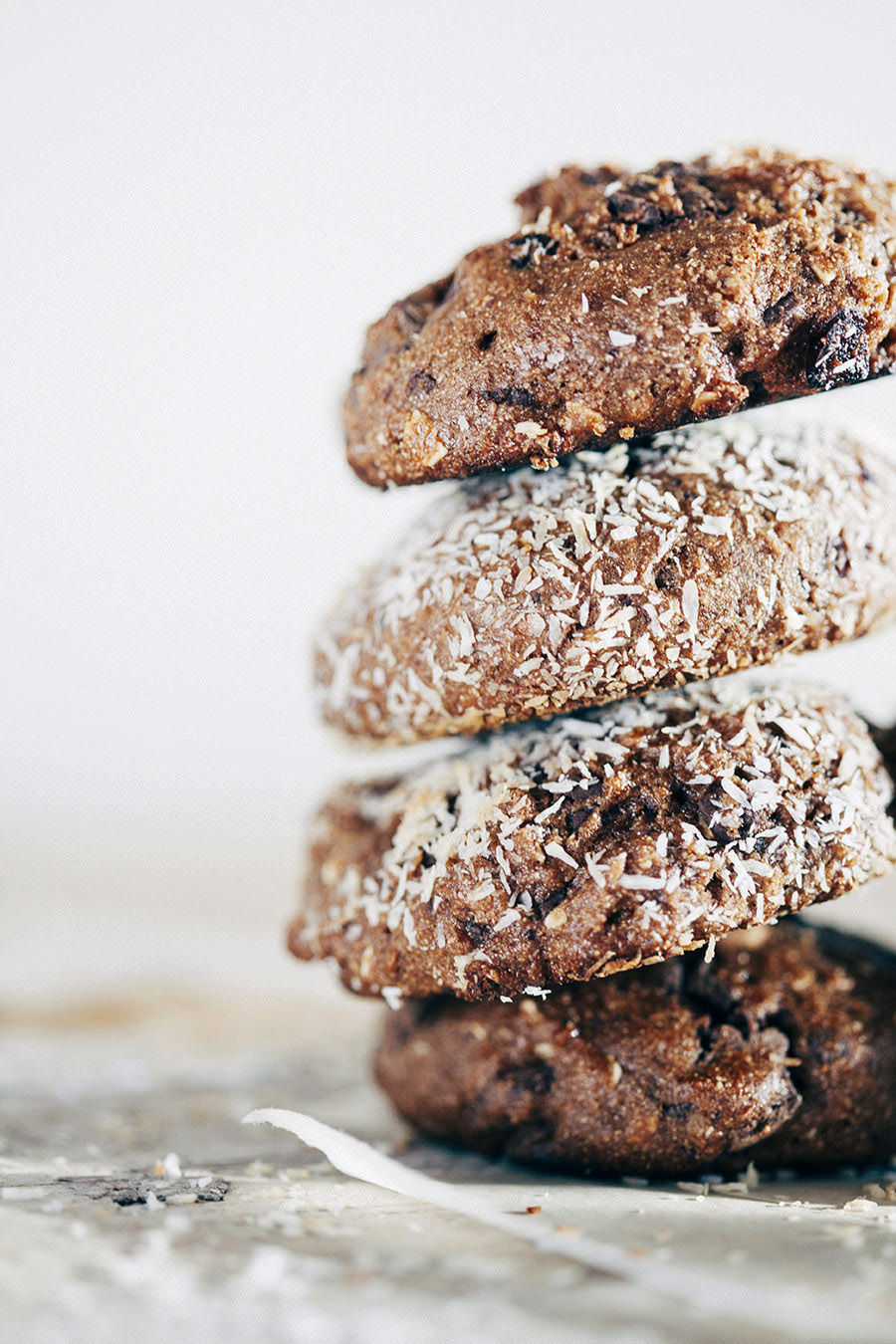 Galletas de avena veganas con plátano y canela