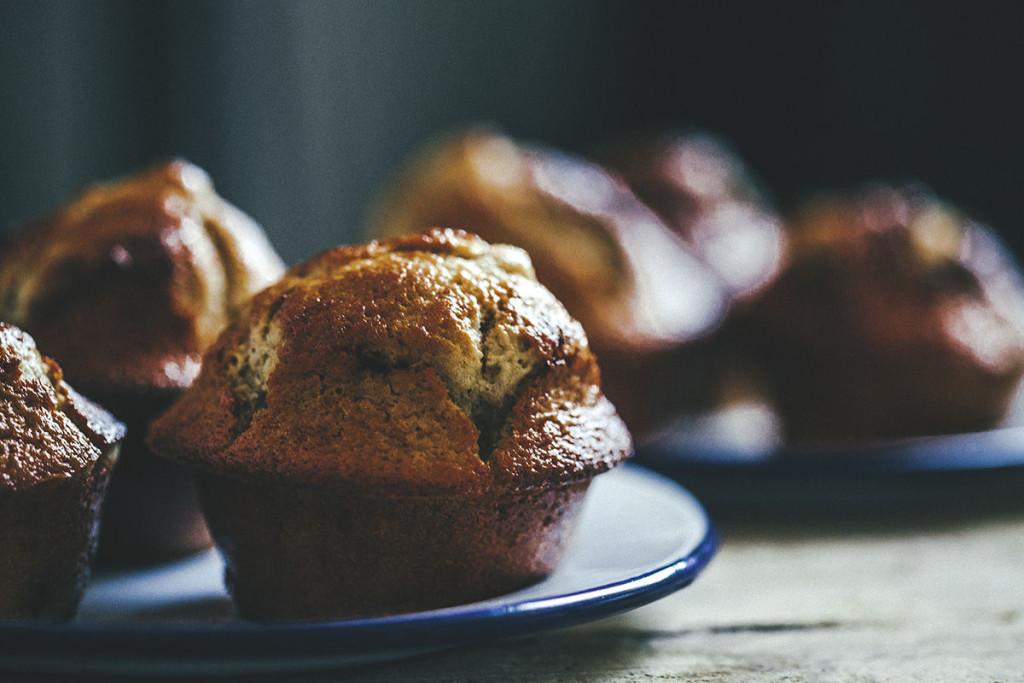 MUFFINS DE PLÁTANO Y NUECES Veggie Boogie