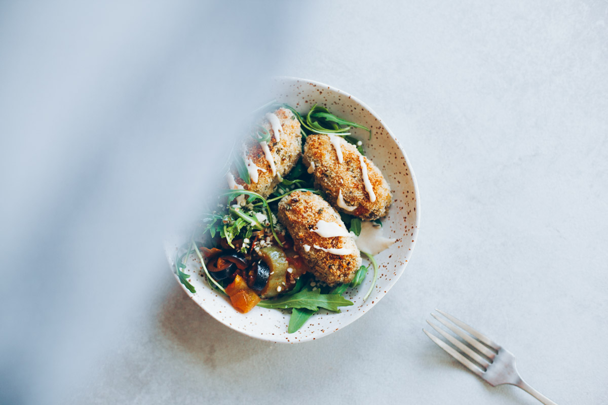 CROQUETAS VEGANAS AL HORNO